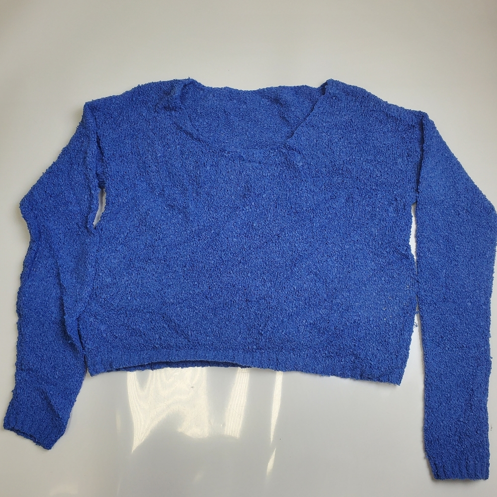 Lord & Taylor Crop Scoop Neck Sweater